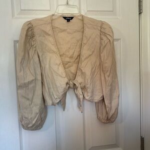 Express tie front shirt